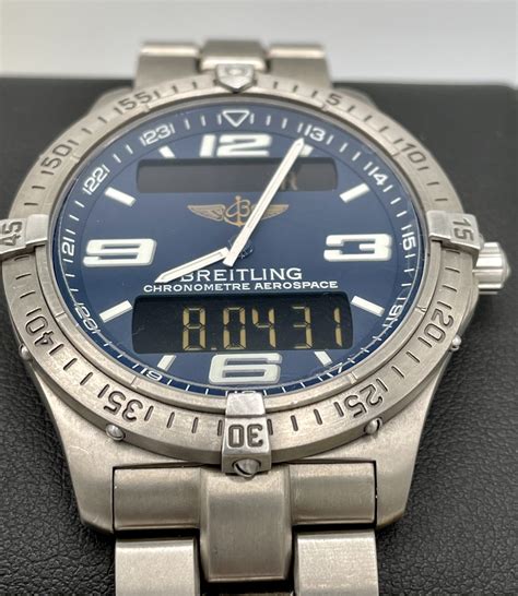 replica breitling aerospace quartz titanium men's wrist watch model e75362|breitling aerospace watches.